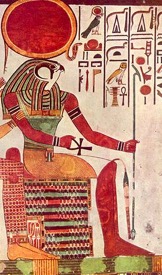 Egyptian image of the sun god